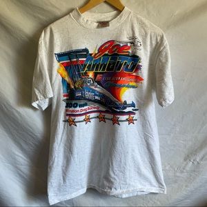 Joe Amato vintage Single stitch 90s NASCAR drag race championship shirt